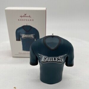 NFL Hallmark Keepsake Christmas Tree Ornament PHILADELPHIA EAGLES Logo Shirt